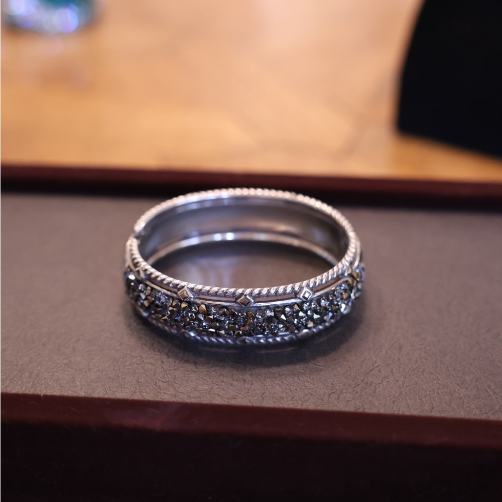 Silver and Black Women's Bracelet